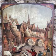 Gravure sur bois style flamand 