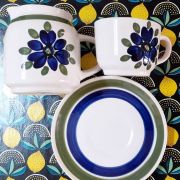 Tasses et sous-tasses Sarreguemines Digoin