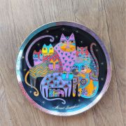 Assiette Laurel Burch-Chats-Fabulous felines