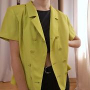 Veste de tailleur couleur anis - Vintage
