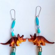 Boucles d’oreilles dinosaure , boucles d’oreilles Triceratop