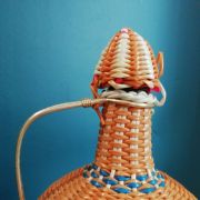 Dame jeanne en scoubidou années 60