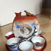 Véritable service à saké japonais ancien