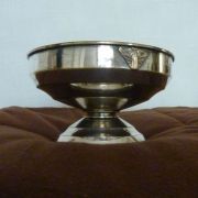 Coupe vintage art déco métal argenté