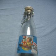 bouteille verre bouchon porcelaine kellogg's vintage 