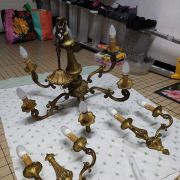 Lustre et appliques en bronze