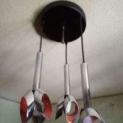 Suspension cascade space age fleurs 