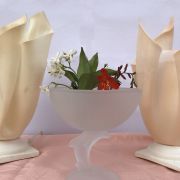 coupelle vintage dauphin en verre transparent