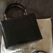 Sac Christian Dior Malice Cabas Cuir Noir Grand Modèle