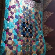 Plaid patchwork  fait main 