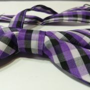 Nœud papillon rustique violet