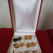 Lot de 6 paires de boutons de manchette Vintage