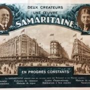 " Grands Magasins LA SAMARITAINE " - Affiche illustrée -Vilà