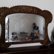 Miroir laiton repoussé