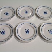 6 assiettes plates moulin des loups