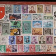 Planche de timbres turcs oblitérés années 60