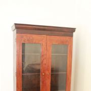 Vitrine en acacia massif + 1 tiroir