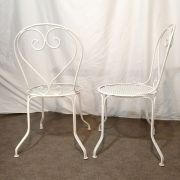 Paire de chaises vintage fer forgé par Mathieu Mategot 1960