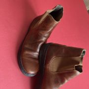 BOTTINES CUIR  MARRON UNISEXE 39