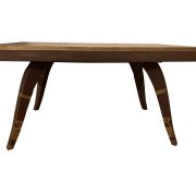 Table à manger Vintage en bois, extensible avec 2 rallonges