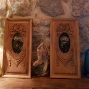 Paire de cadres pendants herbiers