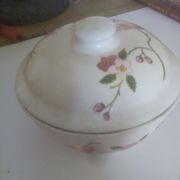 Pot à sucre en zinc peint à la main