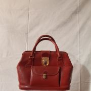 Saccoche en cuir année 50