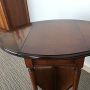 Bout de Canapé - Porte revues- Ovale- Bois massif-1 Tiroir