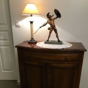 Meuble Chaussures  Bois Massif patiné- Tiroir cache secrete