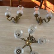 Plafonnier + appliques