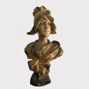 Buste en Terre cuite signé Nelson