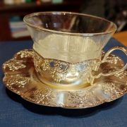 Lot 13 Tasses à thé en argent 