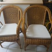 2 fauteuil en rotin