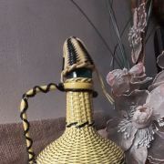 Carafe vintage tressée 