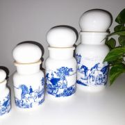 Pots opaline vintage