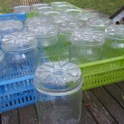 Bocaux RAC 1L 11 avec couvercle (5€)  et 9 sans (3€)