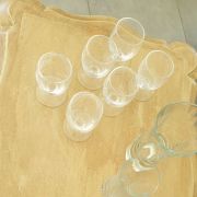 Carafe et 8 verres signé eric Barthélémy 