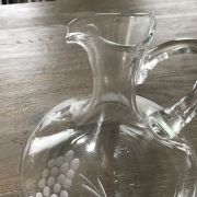 carafe à décanter taillée en cristal 