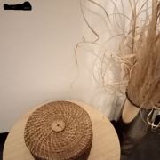 boite ronde en fibre végétale 