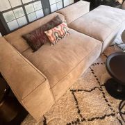 Canapé Cosima 2 modules en velours côtelé Linéa, Sand