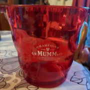 seau à champagne vintage ( G.H  Mumm  coloris rouge )