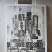 Tableau peinture abstraite relief