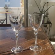 Duo de verres en cristal