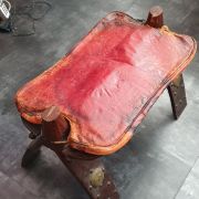 Ancien DOS DE CHAMEAU petit Banc repose-pied oriental