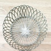 2 CORBEILLES BANETTES A PAIN VINTAGE en métal AURICA