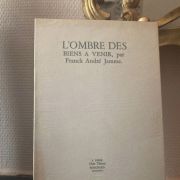 Edition originale signée + lettre : Franck André Jamme L’omb