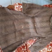 manteau en alpaga marron clair