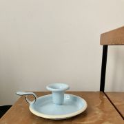 Bougeoir en émail vintage