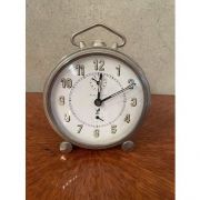 Réveil vintage en inox chromé 