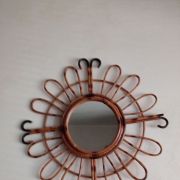 Miroir bambou vintage 